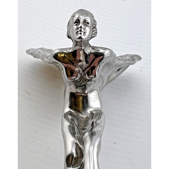 Vtg Rolls Royce Hood Ornament Spirit Of Ecstasy Phantom II Emblem Silver Lady - Picture 8 of 11